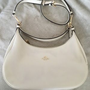Coach Hobo Leather Cream White Bag